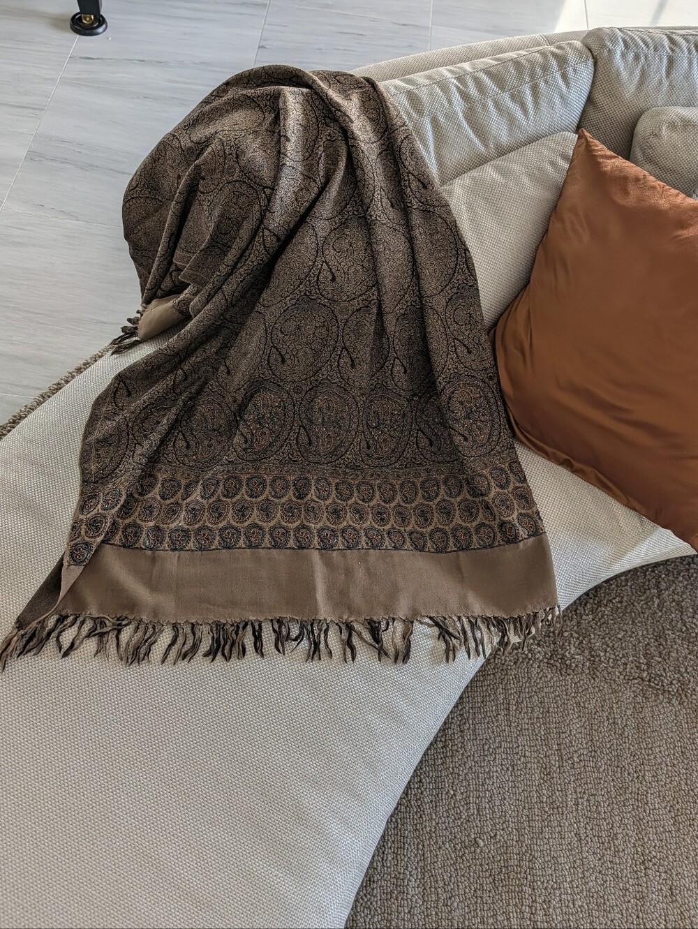 vintage MALABAR GROVE LTD wool throw blanket wrap
